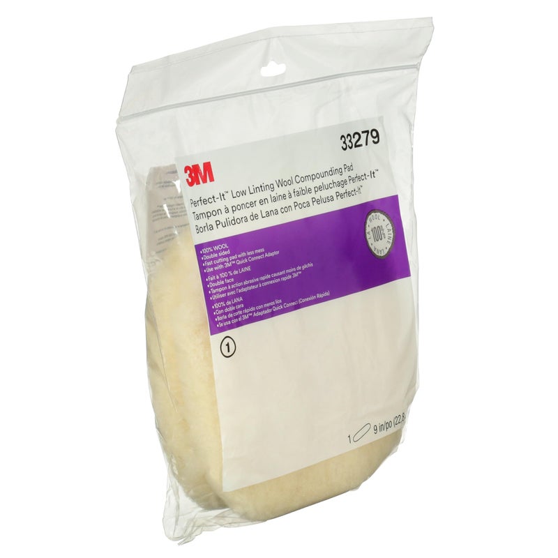 Perfect-It 3M Low Linting Wool Compounding Pad, 33279, 9 in - Image 5